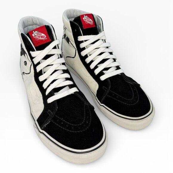 Limited Vans Sk8-Hi Re-Issue Peanuts Joe Cool Black White Size 10.5 Men's